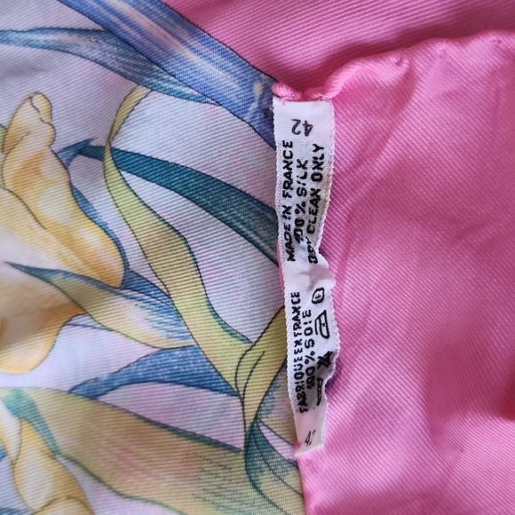 Original Rare 1989 Hermès Paris Silk Scarf “ Giverny” by Laurence Bourthoumieux - Picture 12 of 15